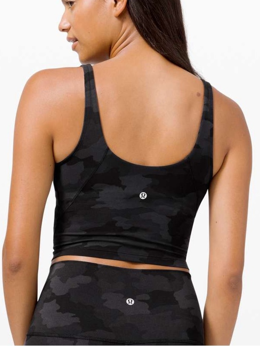 Lululemon Align Tank Top Camo Built In Bra Size 14 Yoga Athleisure